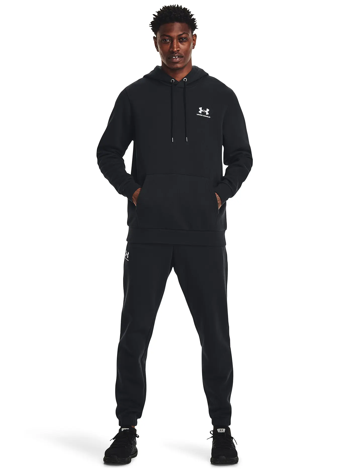 UNDER ARMOUR | Herren Hoodie UA Essential Fleece | schwarz